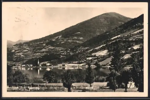 AK Feld am See, Panorama mit Kirche
