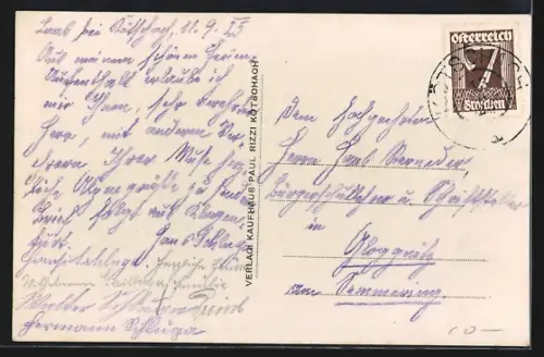 AK Kötschach, Teilansicht mit Pollnik, Cellon-Kellerwand, Mautneralpe und Mooskofel