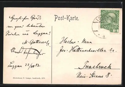 AK Maria Luggau im Lesachtale, Teilansicht mit Kirche