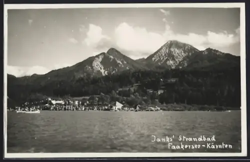 AK Faakersee /Kärnten, Janks Strandbad