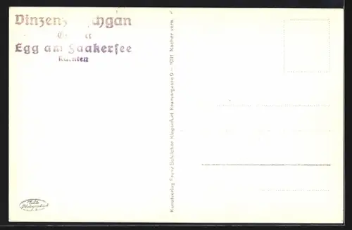 AK Finkenstein, Burgruine mit Faak am Faakersee und Görlitzen