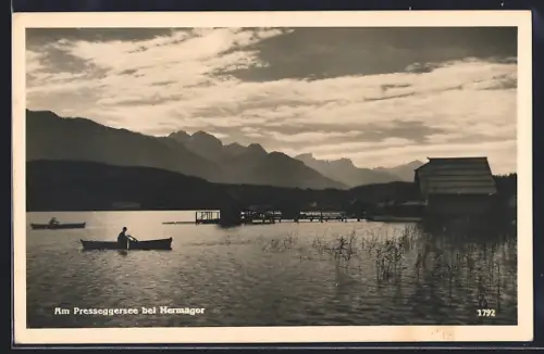 AK Hermagor, Abends am Presseggersee