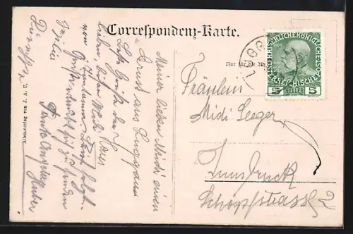 AK Maria Luggau in Kärnten, Teilansicht mit Kirche