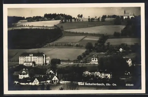 AK Bad Schallerbach /Ob.-Oe., Ortspartie mit Hotel