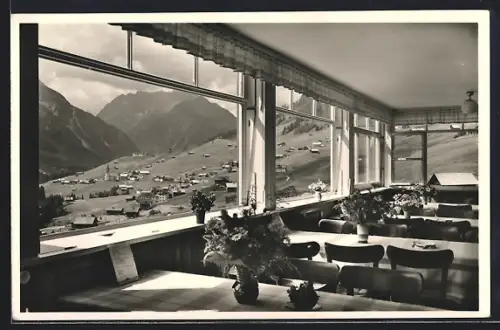 AK Hirschegg /Kleinwalsertal, Hotel Waldemar-Petersen-Haus, Innenansicht