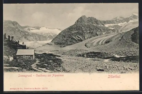 AK Mayrhofen /Zillertal, Gasthaus Alpenrose, Zemmgrund