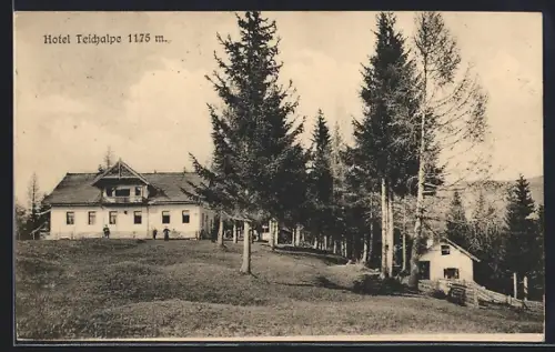 AK Breitenau am Hochlantsch, St. Erhard, Das Hotel Teichalpe