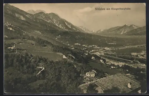 AK Mühlau, Panorama mit Hungerburgbahn