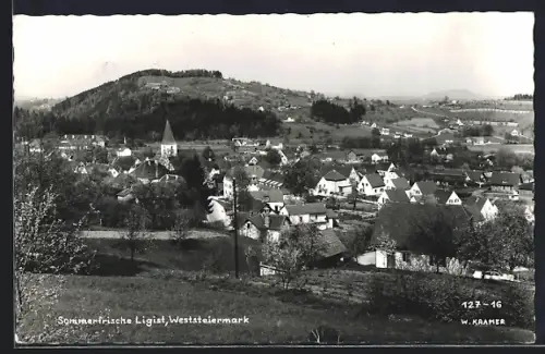 AK Ligist /Weststeiermark, Teilansicht mit Kirche