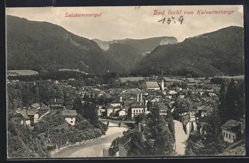 AK Bad Ischl, Generalansicht vomkalvarienberg aus