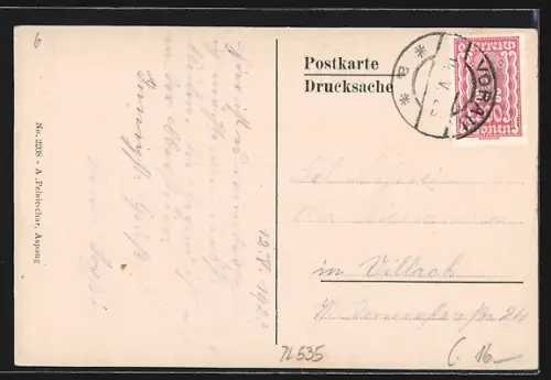 AK Stift Vorau /Steiermark, Chorherrnstift, Bibliothekssaal und Pestsäule