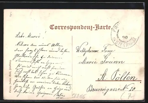 AK Friedberg, Ortsansicht von der Hochstrasse aus gesehen