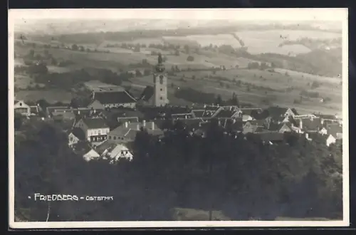 AK Friedberg /Oststmk., Ortsansicht mit Kirche