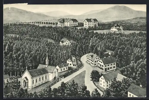 AK Maria Fieberbründl, Ortsansicht aus der Vogelschau