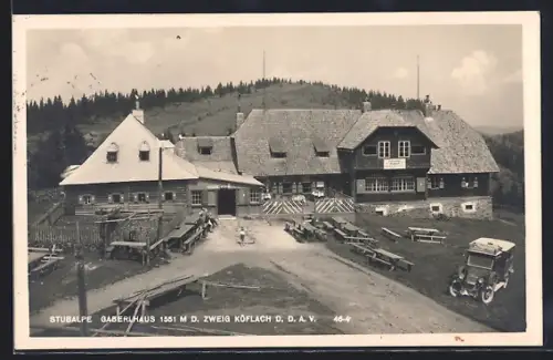 AK Gaberlhaus, Stubalmhaus Gaberl der Sektion Köflach des D.A.V.