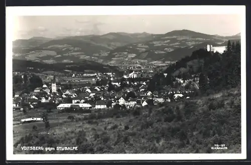 AK Voitsberg, Ortsansicht gegen die Stubalpe