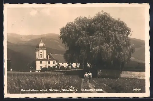 AK Seckau /Steiermark, Benediktiner Abtei, Südwestansicht