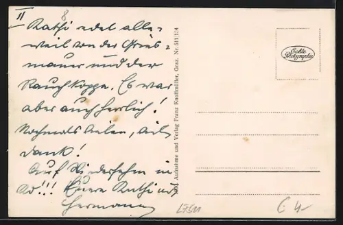 AK Knittelfeld /Oberstmk., Ortsansicht mit Gleisanlagen und Lokschuppen aus der Vogelschau
