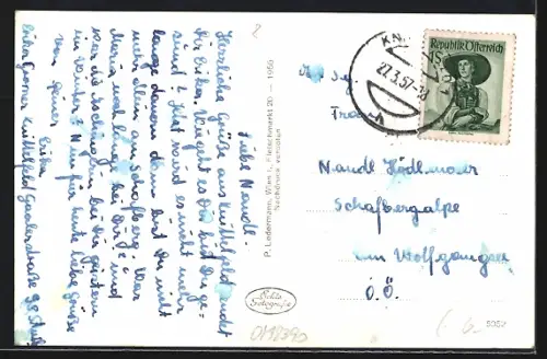 AK Knittelfeld /Steiermark, Totalansicht gegen die Seckauer Alpen