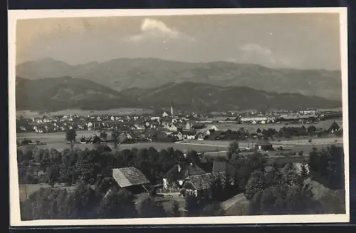 AK Knittelfeld /Steiermark, Ortsansicht mit Fabrik