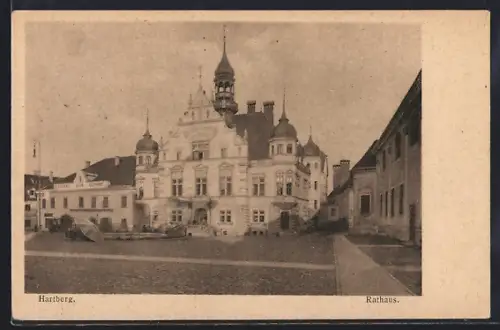 AK Hartberg, Strassenpartie mit Rathaus