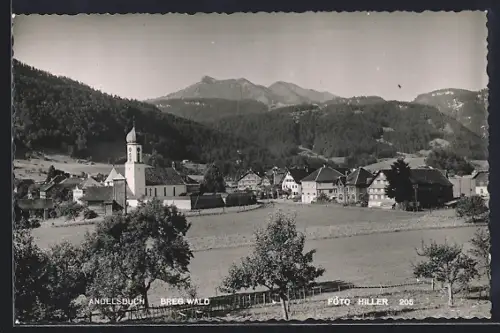AK Andelsbuch /Breg. Wald, Ortspartie mit Kirche