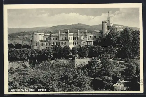 AK Wolfsberg /Kärnten, Blick zum Schloss