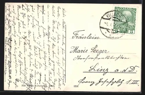 AK Villach-Lind, Teilansicht mit Schule