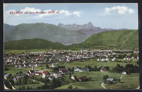 AK Villach, Teilansicht mit dem Manhart