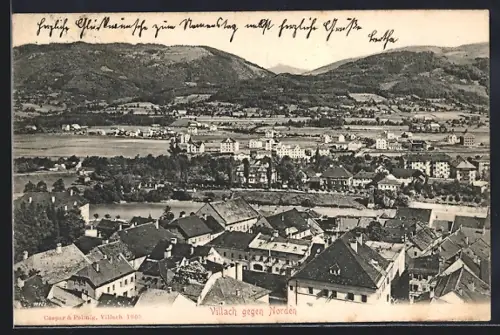 AK Villach, Teilansicht gegen Norden