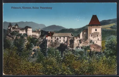 AK Friesach /Kärnten, Ruine Petersberg
