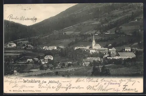 AK Winklern im Mölltal, Teilansicht mit Kirche