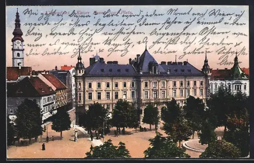 AK Klagenfurt, Kaiser Franz Josef-Platz