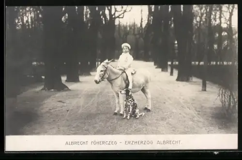 AK Erzherzog Albrecht von Österreich als Kind