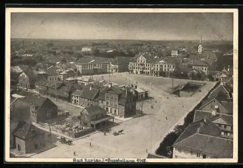 AK Mitau, Blick auf den Marktplatz
