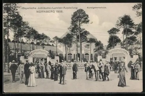 AK Nürnberg, Bayerische Jubiläums-Landes-Ausstellung 1906-Kunstgewerbehaus