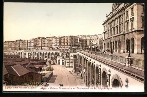 AK Alger, Palais Consulaire et Boulevard de la République
