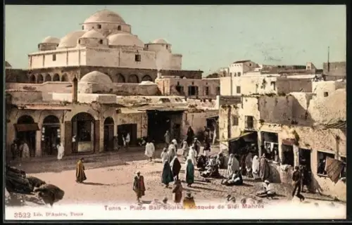 AK Tunis, Place Bab Soulka, Mosquee de Sidi Mahres