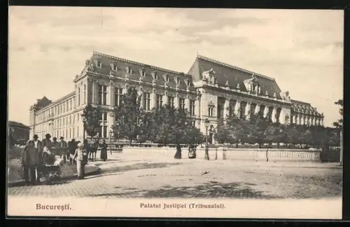 AK Bukarest / Bucuresti, Palatul Justitiei (Tribunalul)