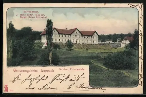 AK Luppach, Genesungsheim, Neubau, Frontansicht