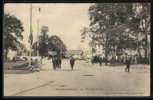 AK Nancy, Exposition, Un Coin du Parc