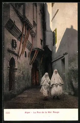 AK Alger, La Rue de la Mer Rouge
