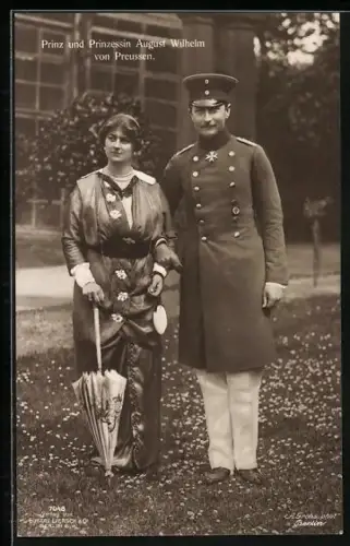 AK Prinz & Prinzessin August Wilhelm von Preussen