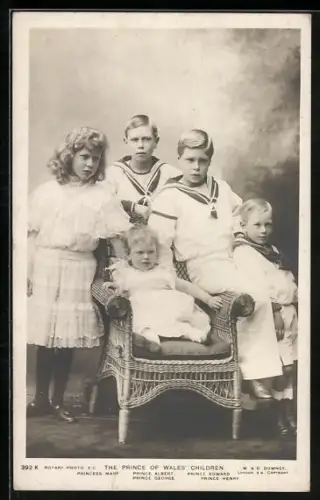 AK the Prince of Wales Children, Princess Mary, Prince Albert, Gorge, Edward, Henry
