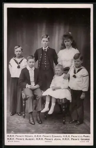 AK H. R. H. Prince Henry, H. R. H. Prince Edward, H. R. H. Princess Mary, H. R. H. Prince Albert, H. R. H. Prince John