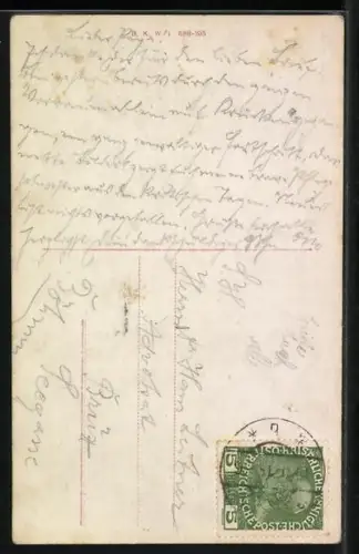 AK Erzherzogin Alice, Portrait mit Perlenkette