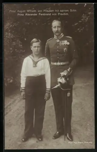 AK Alexander Ferdinand der Sohn des Prinzen August Wilhelm von Preussen
