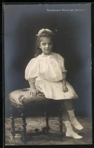 AK Prinzessin Anna von Sachsen, Kinderportrait