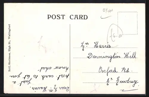 AK Wallingford, High Street, Picture Post Card Shop