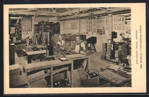 AK Oxford, University Press, The Bindery-Case making section